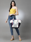 Jungle Quirky Embroidered Cotton Canvas Tote Bag