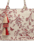 Jungle Toile Jacquard Cotton Handheld Bag