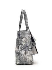 Jungle Toile Jacquard Cotton Handheld Bag
