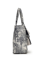 Jungle Toile Jacquard Cotton Handheld Bag