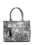 Jungle Toile Jacquard Cotton Handheld Bag
