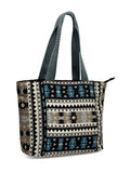 Boho Ethnic Motifs Jacquard Cotton Acrylic Yoga Tote Bag