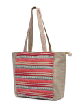 Boho Ethnic Motifs Jacquard Cotton Acrylic Yoga Tote Bag