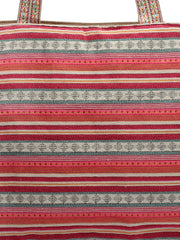 Boho Ethnic Motifs Jacquard Cotton Acrylic Yoga Tote Bag