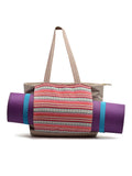 Boho Ethnic Motifs Jacquard Cotton Acrylic Yoga Tote Bag