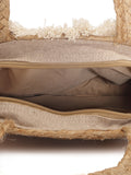 Sisal Mandala Embellished Jute Tote Bag