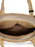 Sisal Printed & Embellished Jute Shoulder Bag