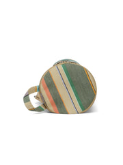 Eco - Friendly Cotton Canvas Striped Yoga Bag
