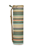 Eco - Friendly Cotton Canvas Striped Yoga Bag