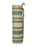 Eco - Friendly Cotton Canvas Striped Yoga Bag