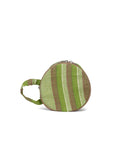 Eco - Friendly Cotton Canvas Striped Yoga Bag