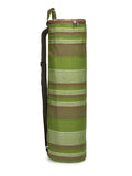 Eco - Friendly Cotton Canvas Striped Yoga Bag