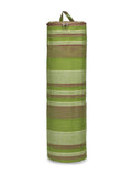 Eco - Friendly Cotton Canvas Striped Yoga Bag