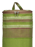 Eco - Friendly Cotton Canvas Striped Yoga Bag