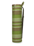 Eco - Friendly Cotton Canvas Striped Yoga Bag