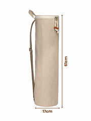 Eco - Friendly Cotton Canvas Solid Yoga Bag