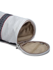 Eco - Friendly Cotton Canvas Striped Yoga Bag