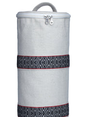 Eco - Friendly Cotton Canvas Striped Yoga Bag