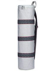 Eco - Friendly Cotton Canvas Striped Yoga Bag