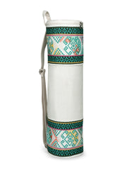 Eco - Friendly Cotton Canvas Ethnic Motifs Jacquard Yoga Bag