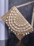 Sisal Embellished Jute Sling Bag