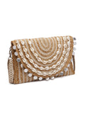 Sisal Embellished Jute Sling Bag