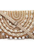 Sisal Embellished Jute Sling Bag