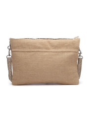 Sisal Embellished Jute Sling Bag