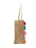 Sisal Boho Striped Jacquard Jute Shoulder Bag