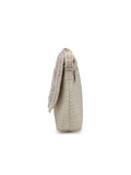 Kooky Boho Chevron Embellished Handloom Cotton Canvas Sling Bag