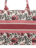 Jungle Floral Jacquard Cotton Handheld Bag