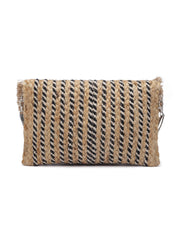 Sisal Embellished Jute Sling Bag