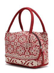 Tribal Cotton Abstract Jacquard Handheld Bag