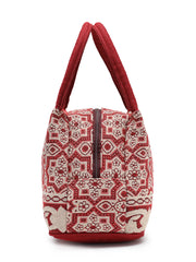 Tribal Cotton Abstract Jacquard Handheld Bag