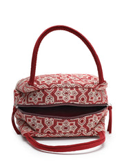 Tribal Cotton Abstract Jacquard Handheld Bag