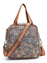 Geomat Diamond Cotton Jacquard Sling Bag