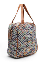 Geomat Diamond Cotton Jacquard Sling Bag