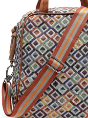 Geomat Diamond Cotton Jacquard Sling Bag