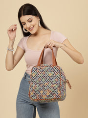 Geomat Diamond Cotton Jacquard Sling Bag