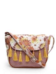 Lush Floral Printed Polycotton Sling Bag