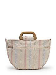 Boho Cotton Ethnic Embellished Handheld Bag