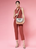 Boho Ethnic Embellished Cotton Jacquard Sling Bag