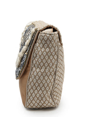 Boho Ethnic Embellished Cotton Jacquard Sling Bag
