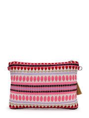 Boho Cotton Chevron Beaded Sling Bag