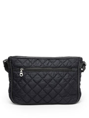 Uno Geometric Quilted Polyester Sling Bag