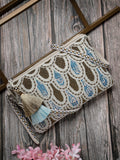 Kooky Embellished Handloom Cotton Sling Bag