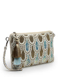 Kooky Embellished Handloom Cotton Sling Bag
