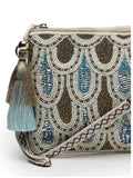 Kooky Embellished Handloom Cotton Sling Bag