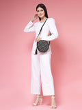 Boho Diamond Cotton Jacquard Sling Bag