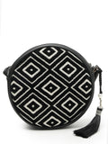 Boho Diamond Cotton Jacquard Sling Bag